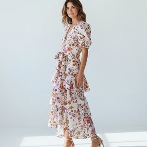 Floral Ruffle Mini Dress